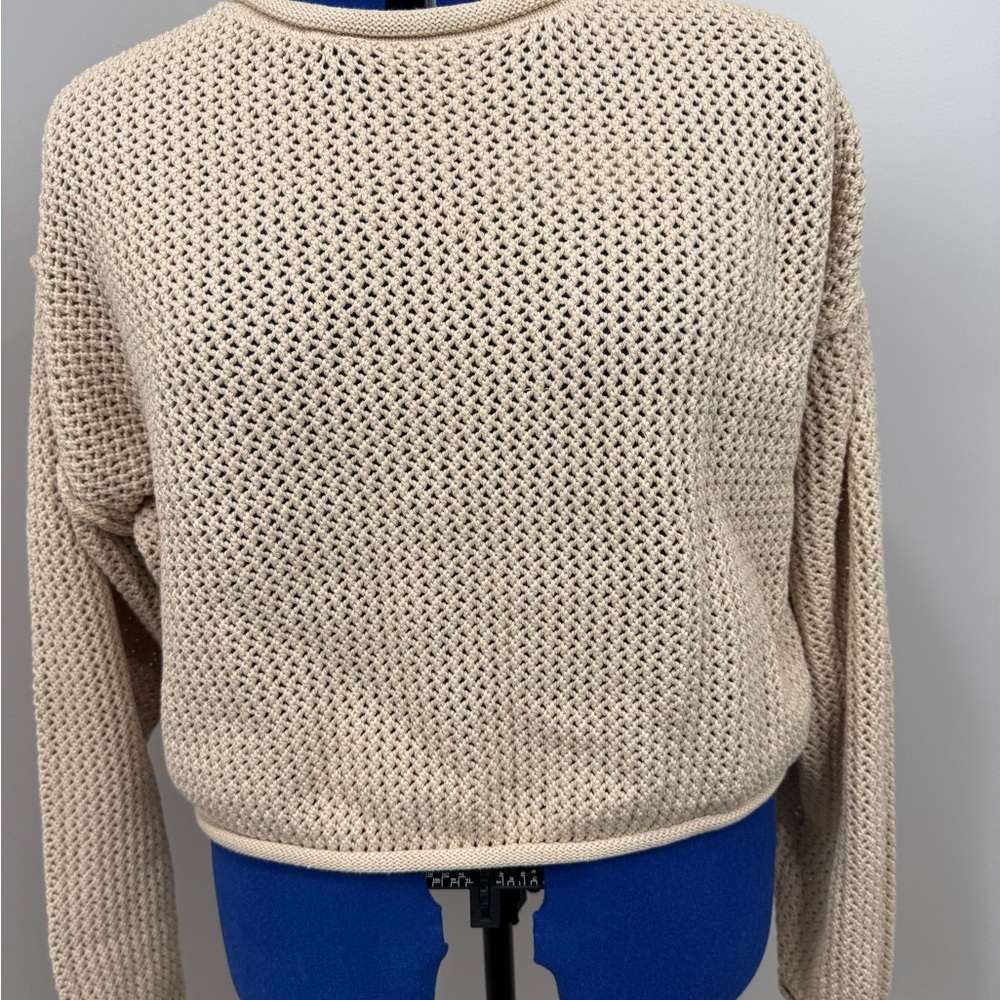 Zenana Outfitters Cream Knit Sweater
